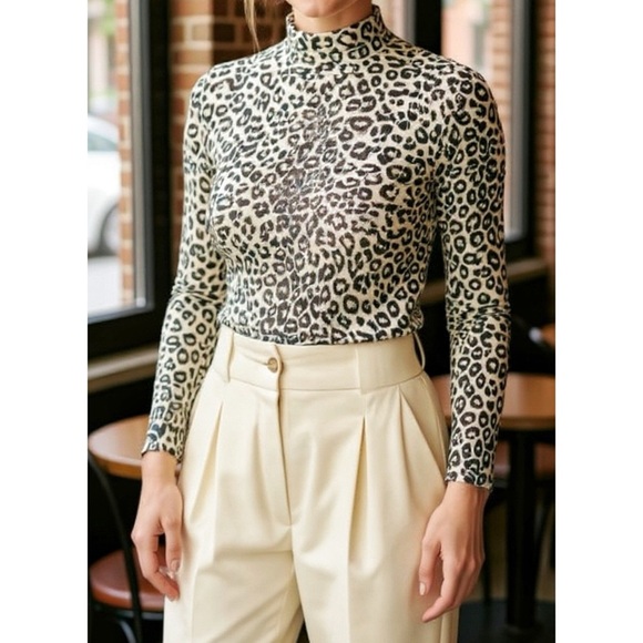 Sezane Sweaters - SÉZANE Felix Jumper, Leopard, Medium